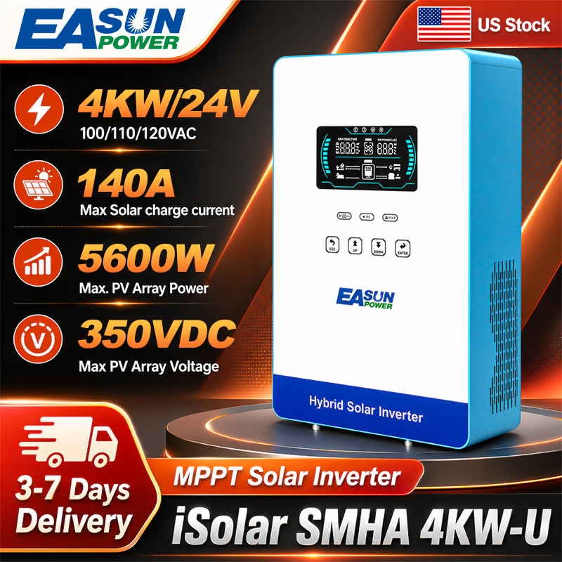 Grid Tie Inverter Limiter 2000W - อินเวอร์เตอร์พลังงานแสงอาทิตย์ EASUN POWER 4000W 24V แบบออฟกริด