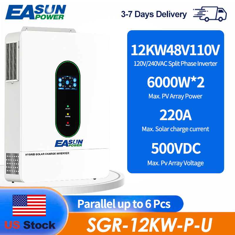 Grid Tie Inverter Limiter 2000W - EASUN US อินเวอร์เตอร์พลังงานแสงอาทิตย์แบบแยกเฟส 12KW 12000W 160A