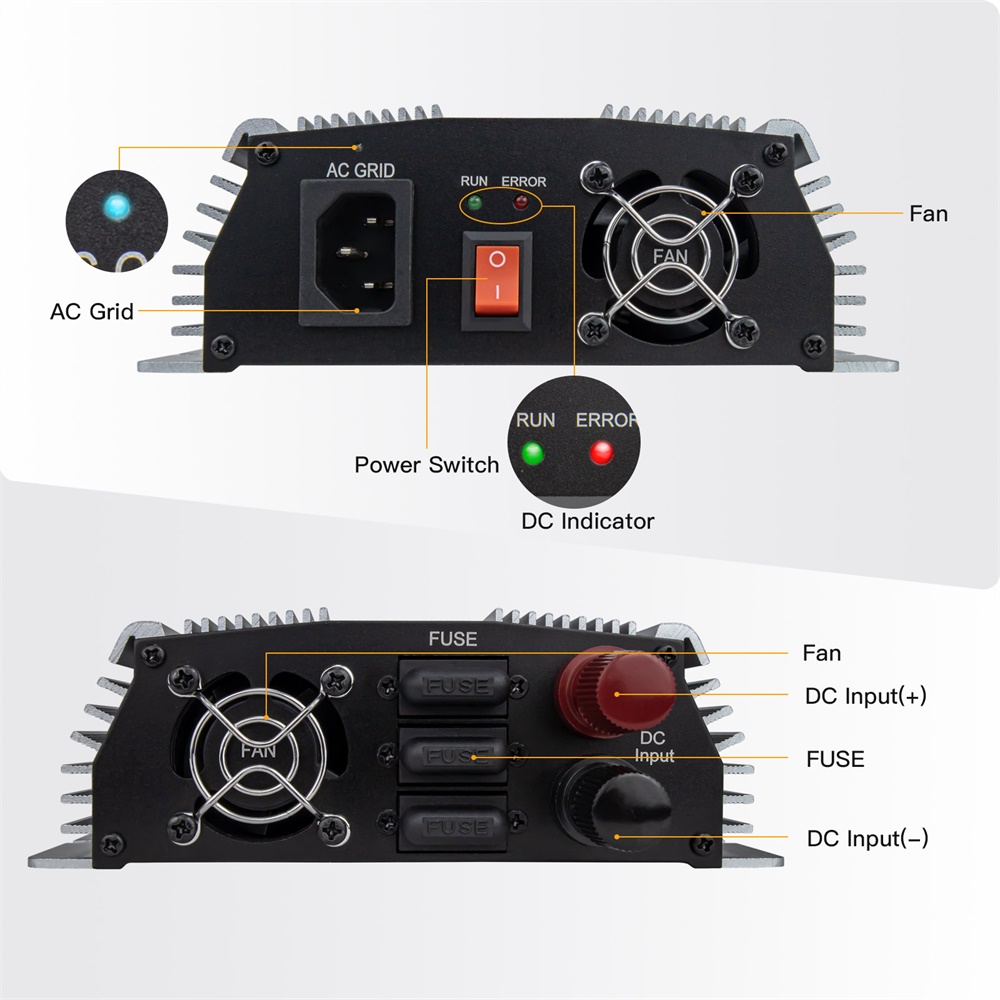 1000-1400W Grid Tie Micro อินเ - Micro Inverter 1400W Solar Grid Tie บทวิจารณ์และราคา