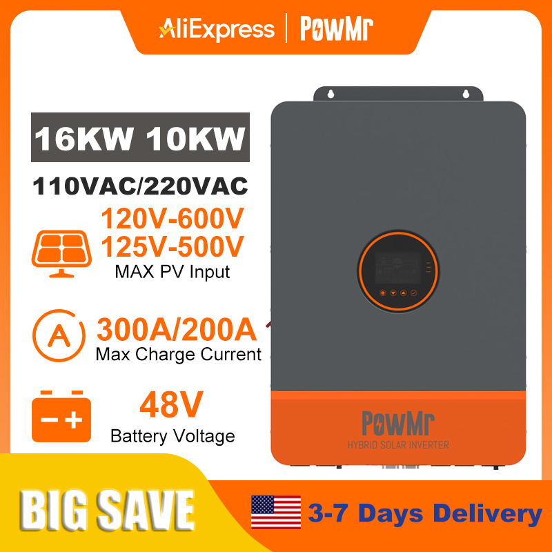 อินเวอร์เตอร์ PowMr 16KW 10KW  - Split Phase Inverter 10Kw 110V 220V บทวิจารณ์และราคา