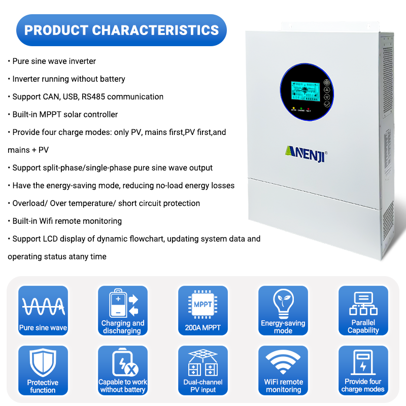 อินเวอร์เตอร์พลังงานแสงอาทิตย์ - Off Grid Solar Inverter 48V 6000W บทวิจารณ์และราคา