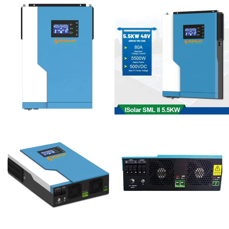 ตัวควบคุมพลังงานแสงอาทิตย์ 3.5 - Hybrid Solar Inverter 5.5Kw Mppt 48V บทวิจารณ์และราคา