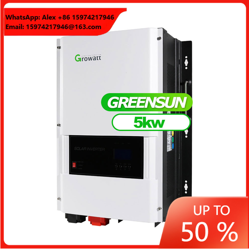 อินเวอร์เตอร์ไฮบริด Growatt แบ - Off Grid Solar Inverter 48V 6000W บทวิจารณ์และราคา